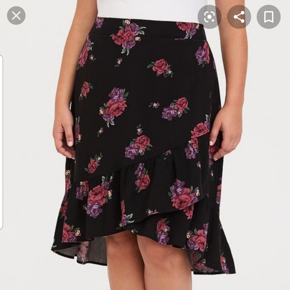 💋 high low flirty skirt